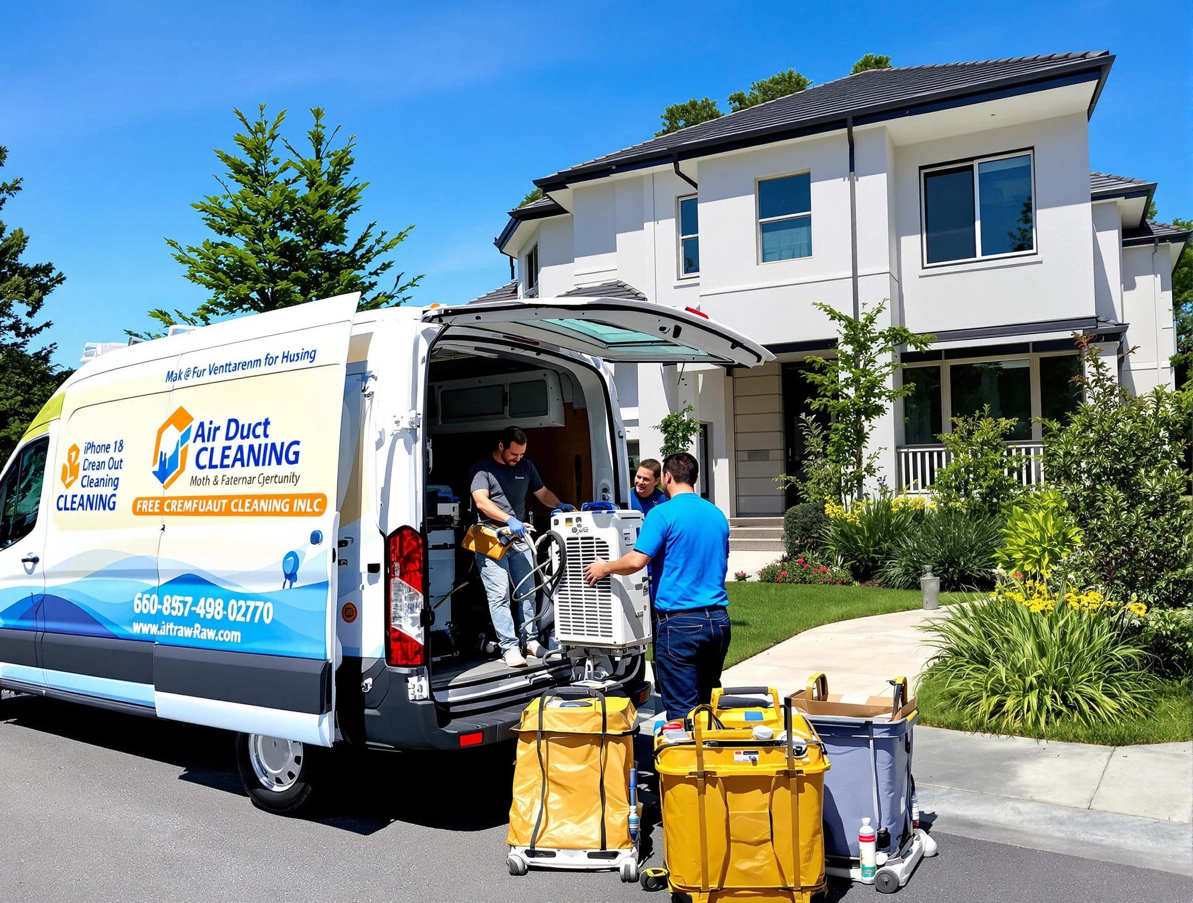 Glendale Air Duct Cleaning technician performing professional air duct cleaning in Glendale