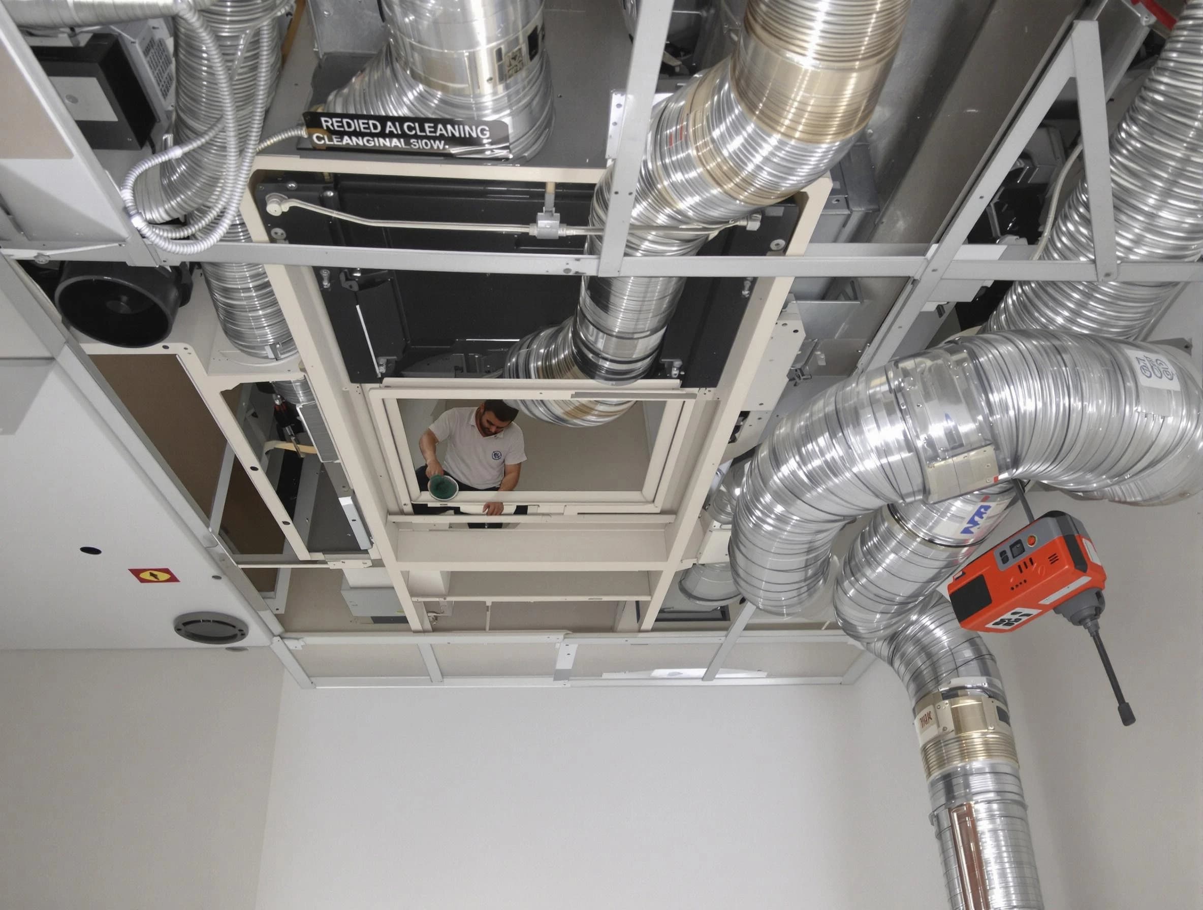 Glendale Air Duct Cleaning technician performing detailed central duct system cleaning in Glendale