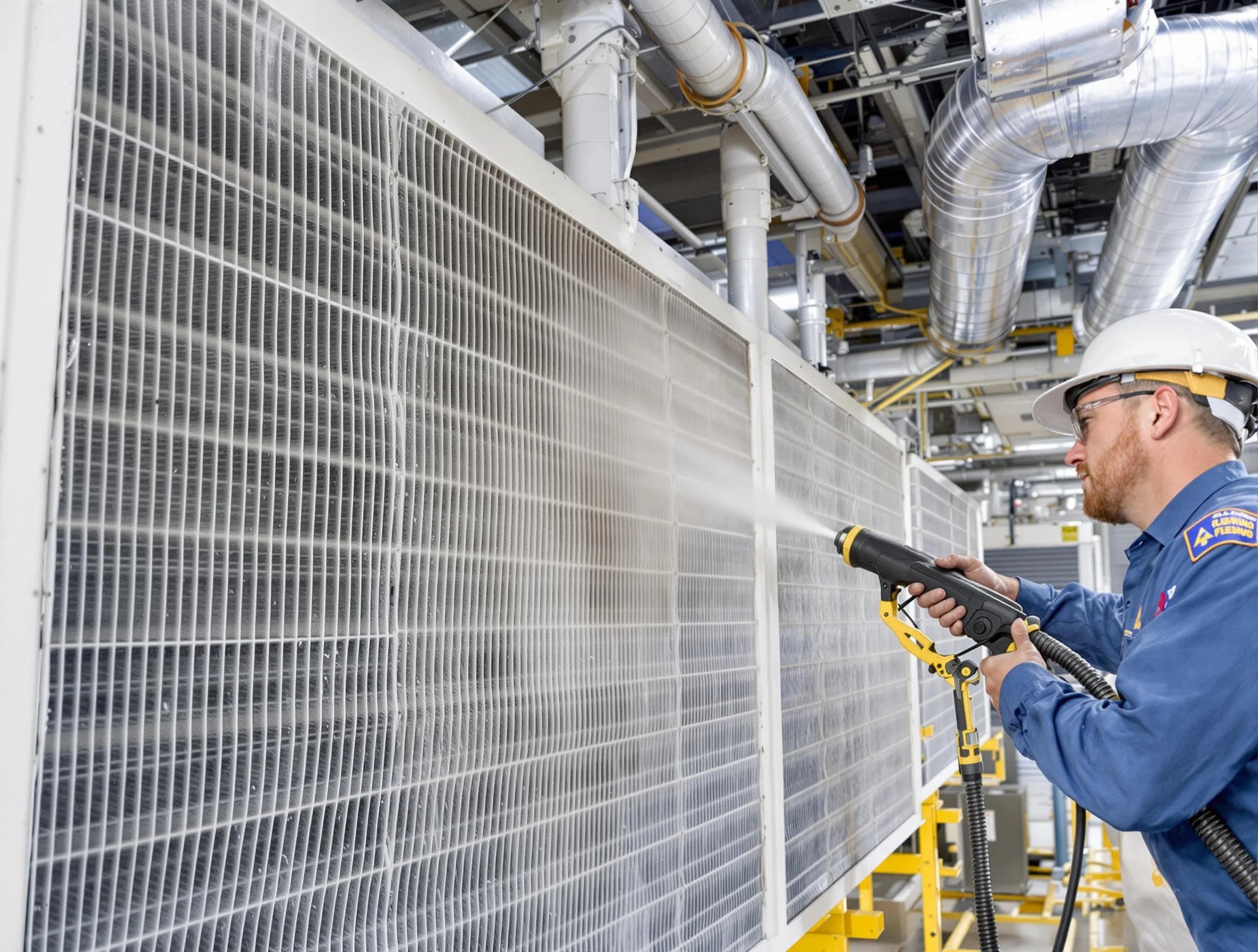 Professional commercial coil cleaning by Glendale Air Duct Cleaning in Glendale