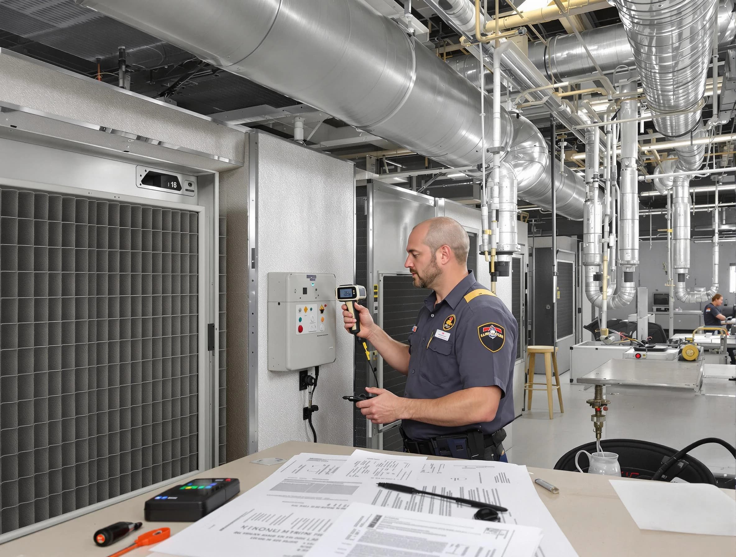 Professional filter system inspection by Glendale Air Duct Cleaning in Glendale