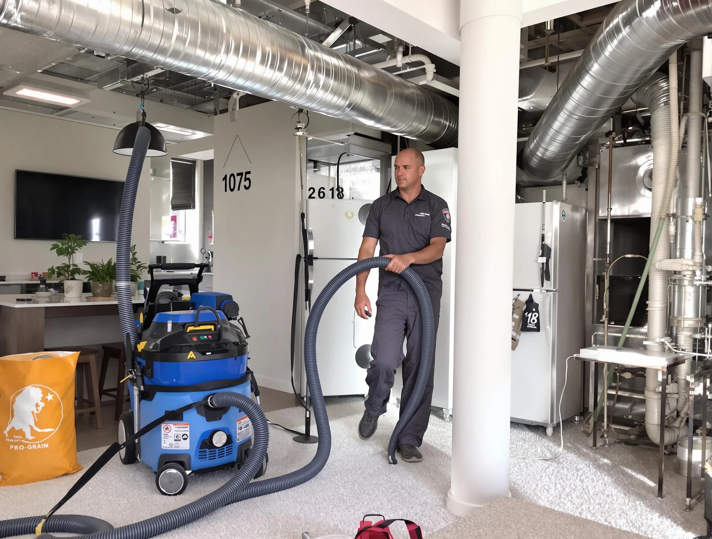 Glendale Air Duct Cleaning expert performing detailed indoor duct cleaning for improved air quality in Glendale