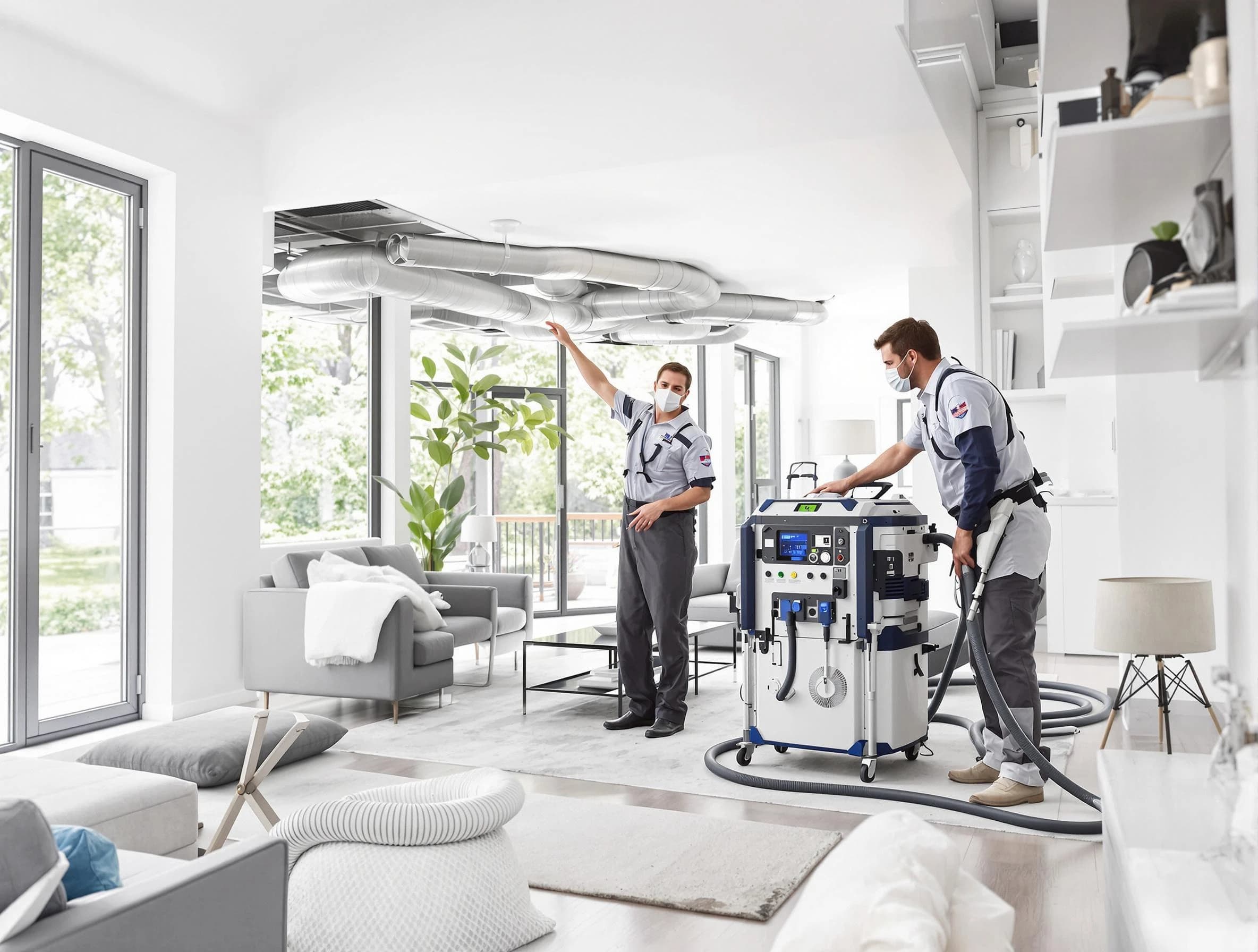 Glendale Air Duct Cleaning professional conducting pure air duct cleaning with state-of-the-art equipment in Glendale