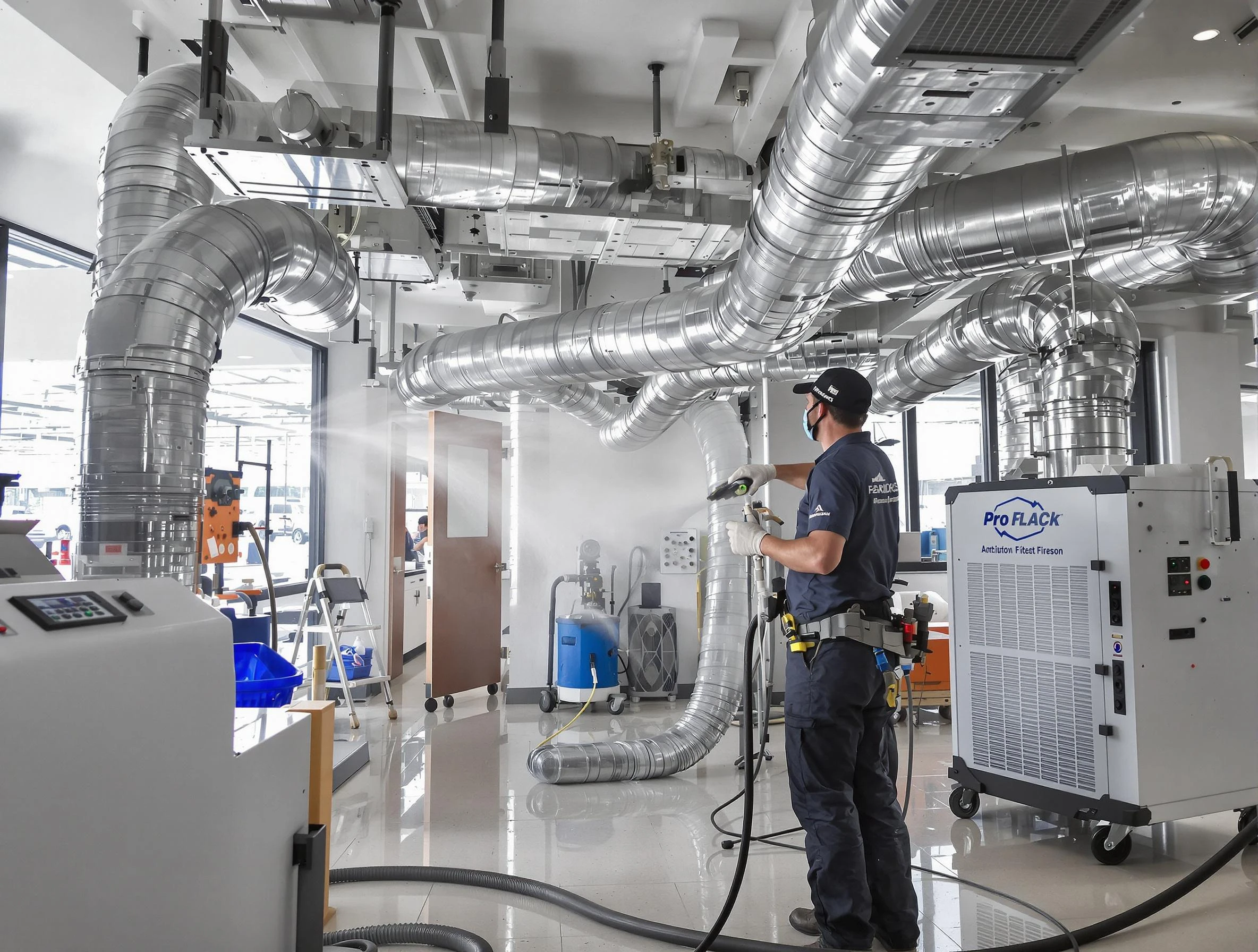 Negative Pressure Air Duct Cleaning in Glendale