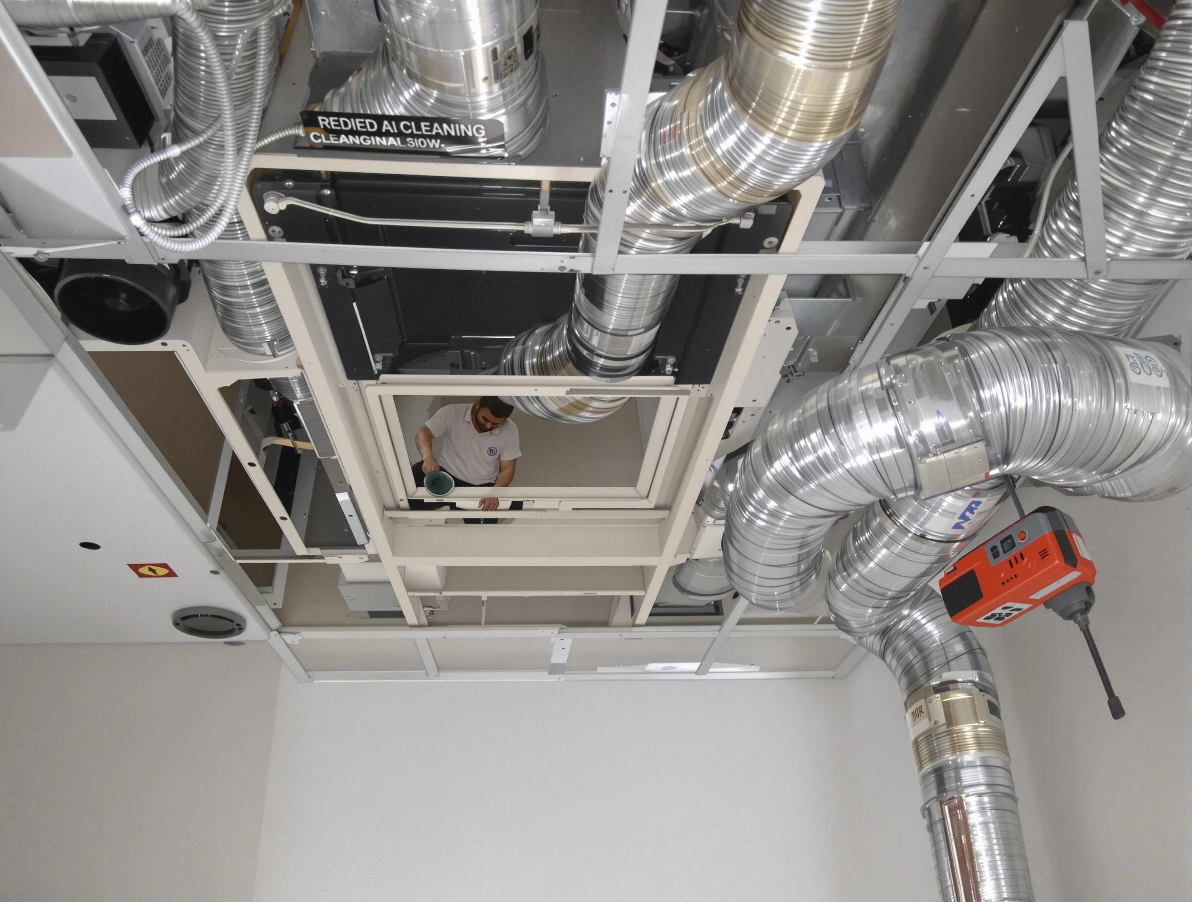 Glendale Air Duct Cleaning technician performing detailed central duct system cleaning in Glendale