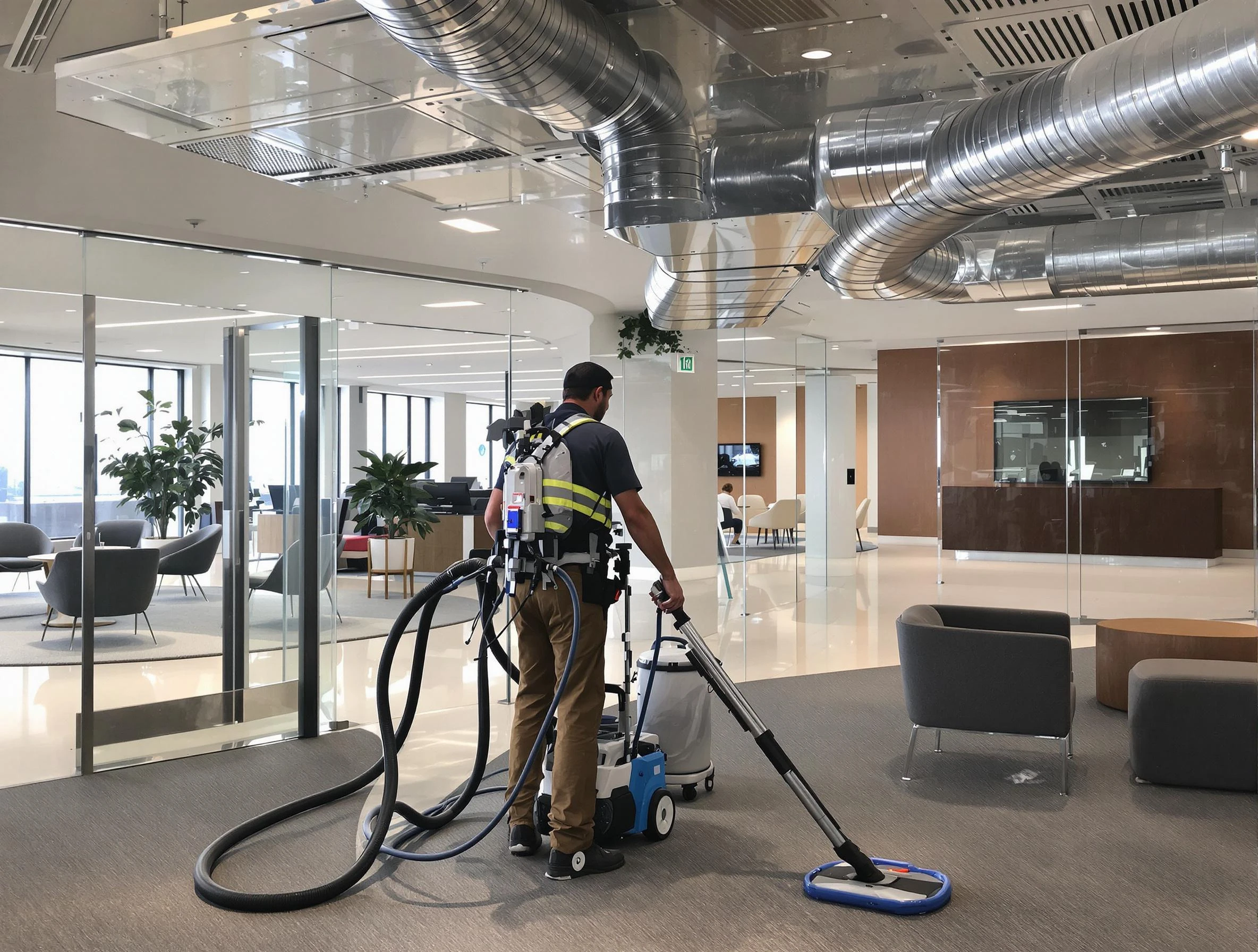 Commercial duct cleaning service by Glendale Air Duct Cleaning in Glendale