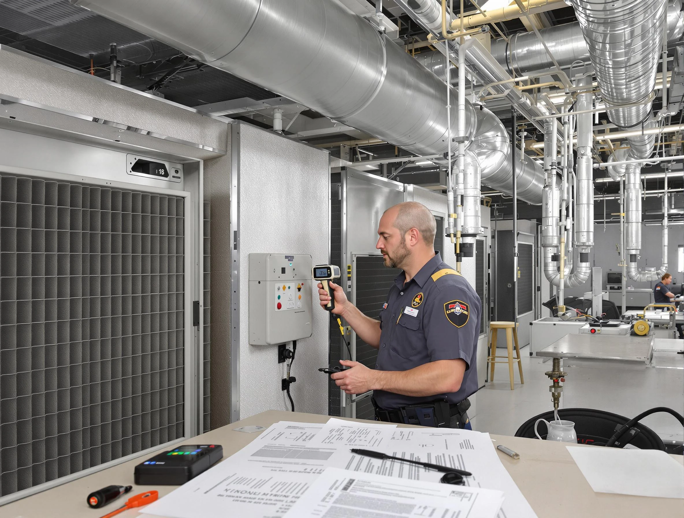 Professional filter system inspection by Glendale Air Duct Cleaning in Glendale