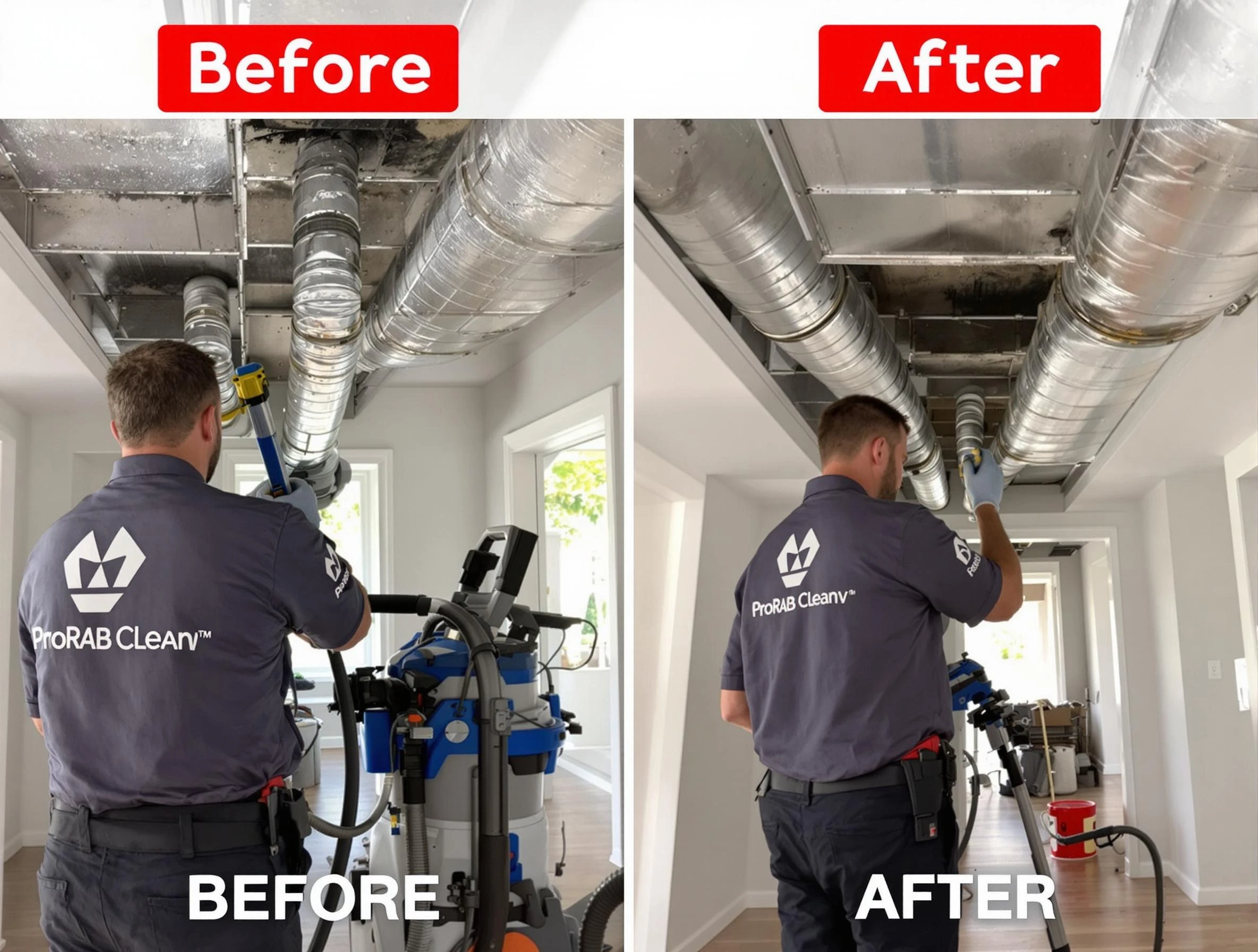 Glendale Air Duct Cleaning expert performing thorough residential duct cleaning in a Glendale home